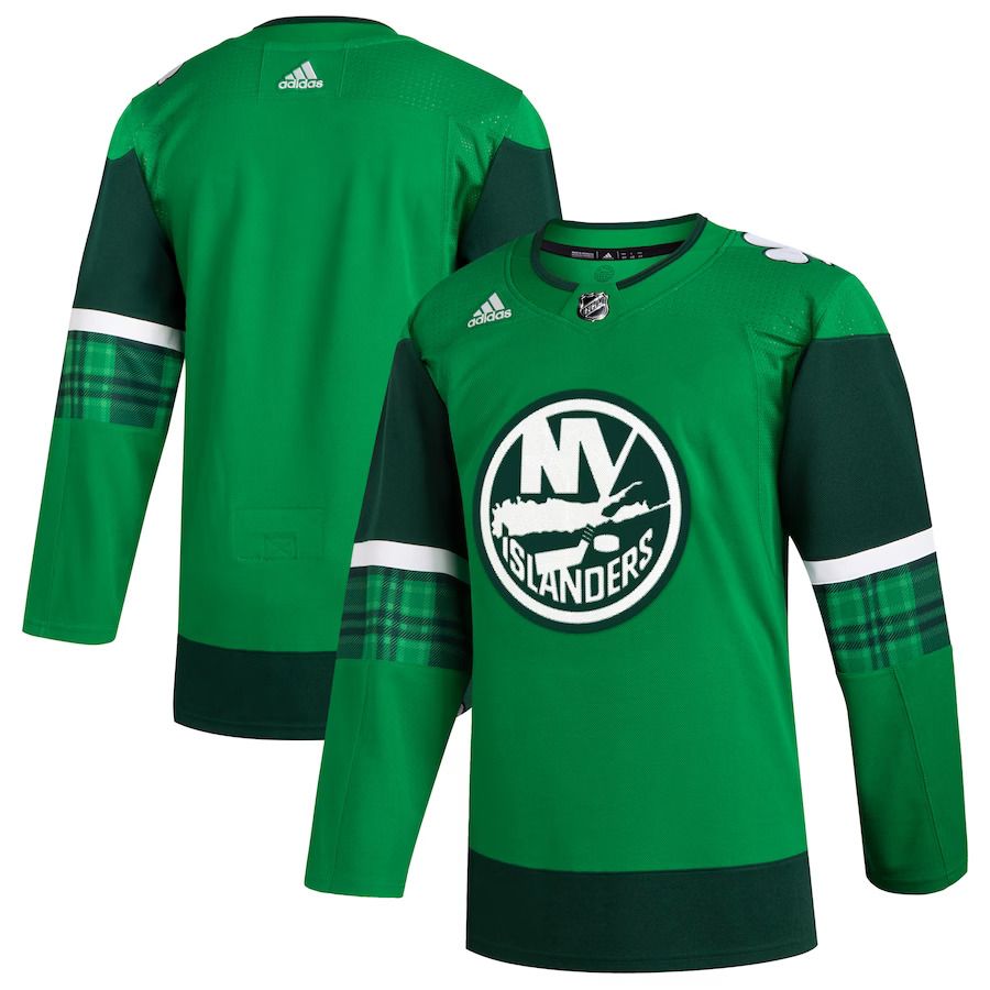 Men New York Islanders adidas Kelly Green 2023 St Patrick Day Primegreen Authentic NHL Jersey